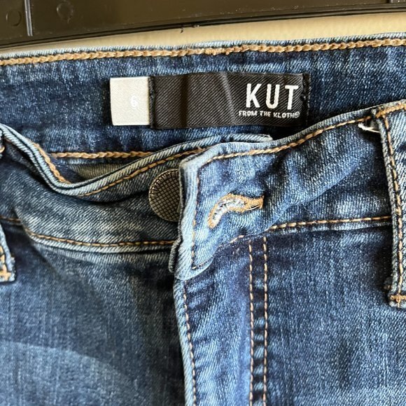 KUT FROM THE KLOTH Donna Fab Ab High Waist Ankle Skinny Jeans Blue Womens Size 6 - Picture 6 of 11